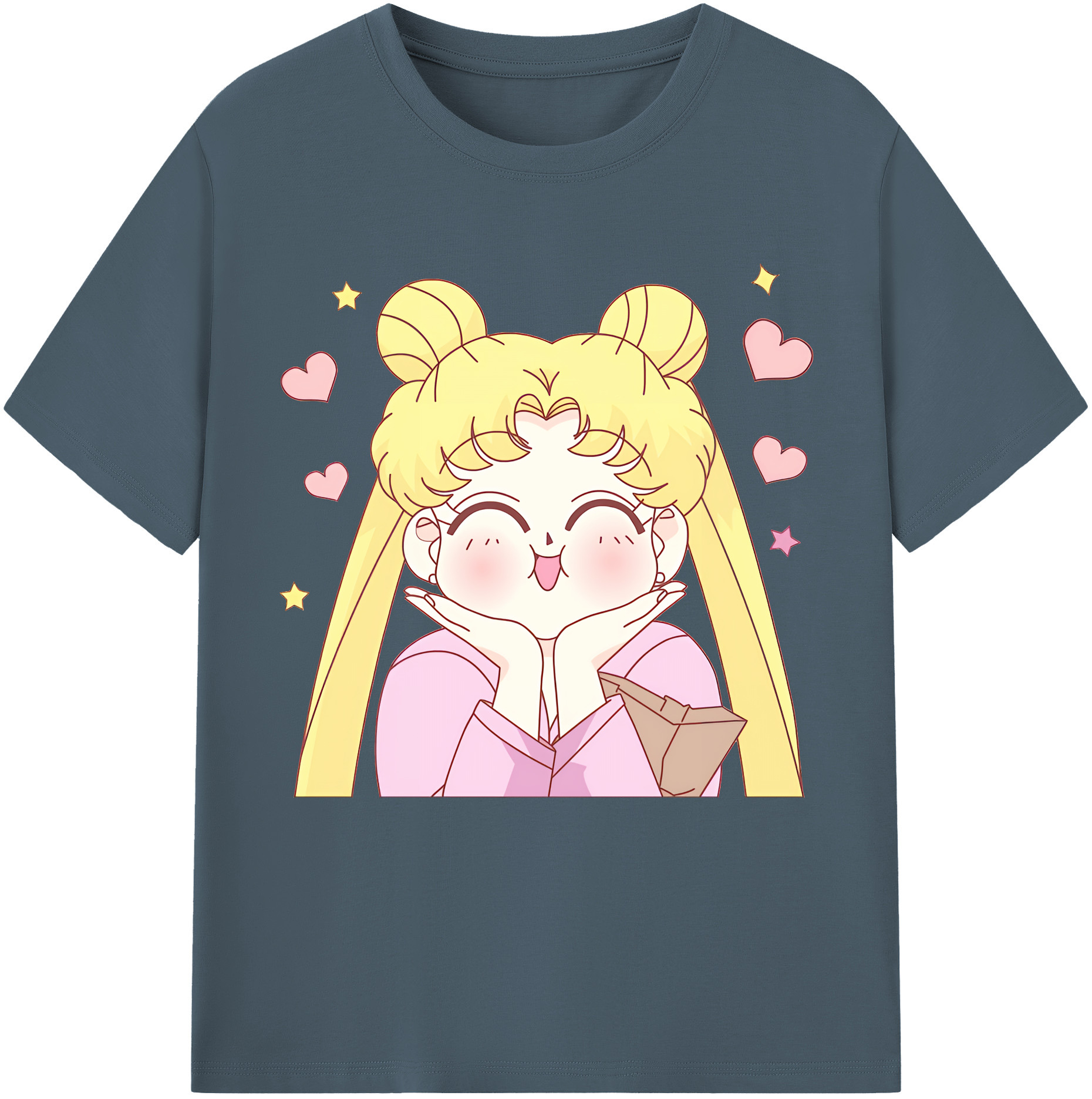 （画像用） 美少女戦士セーラームーン 愛野 美奈子 あいの みなこ Sailor Moon Aino Minako 綿100％半袖Tシャツ（フロントプリント）